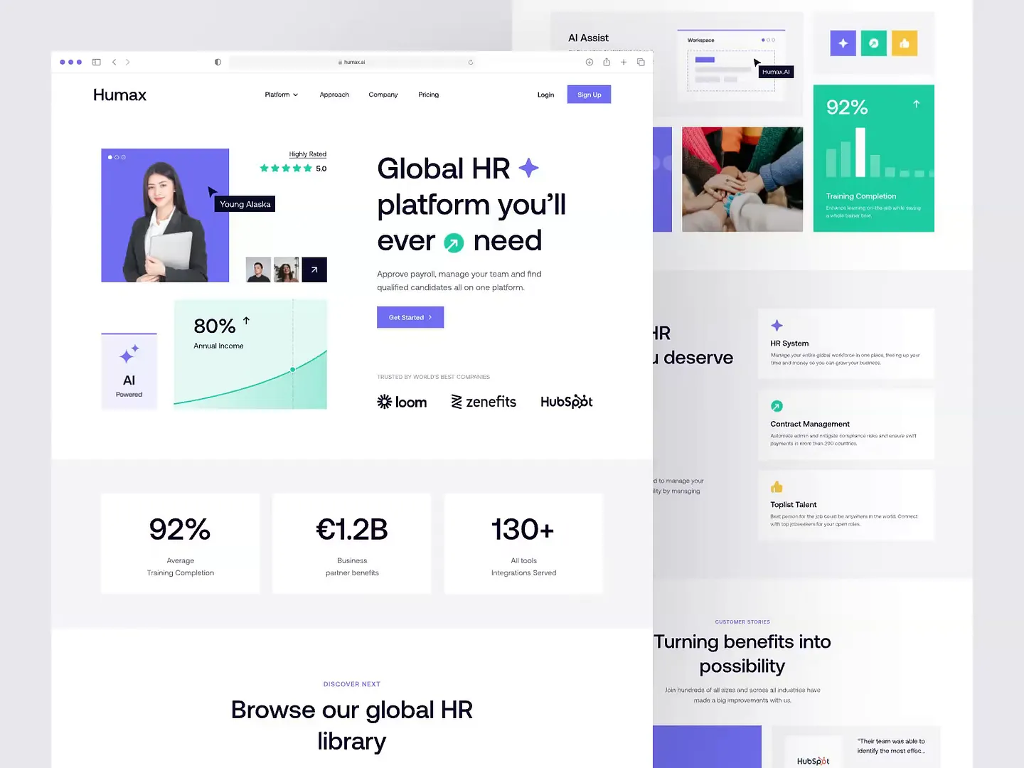 Innovative Resource Website Design for HR Solutions