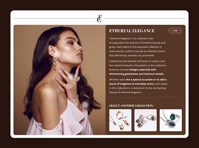 Fine Jewelry Website - select your jewelry design e commerce figma jewelers brand jewellery shop jewelry select store ui ux visual design