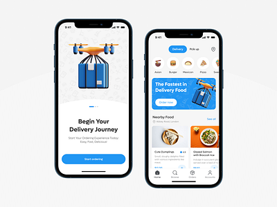 Delivery App app application delivery deliveryapp design food fooddelivery freelance ios mobile mobileapp productdesign responsive ui uidesign uiux ux uxdesign