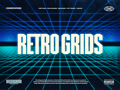 Retro Grids 1980 1980s animation brush brushes grid grids retrowave synthwave tunnel video wireframe