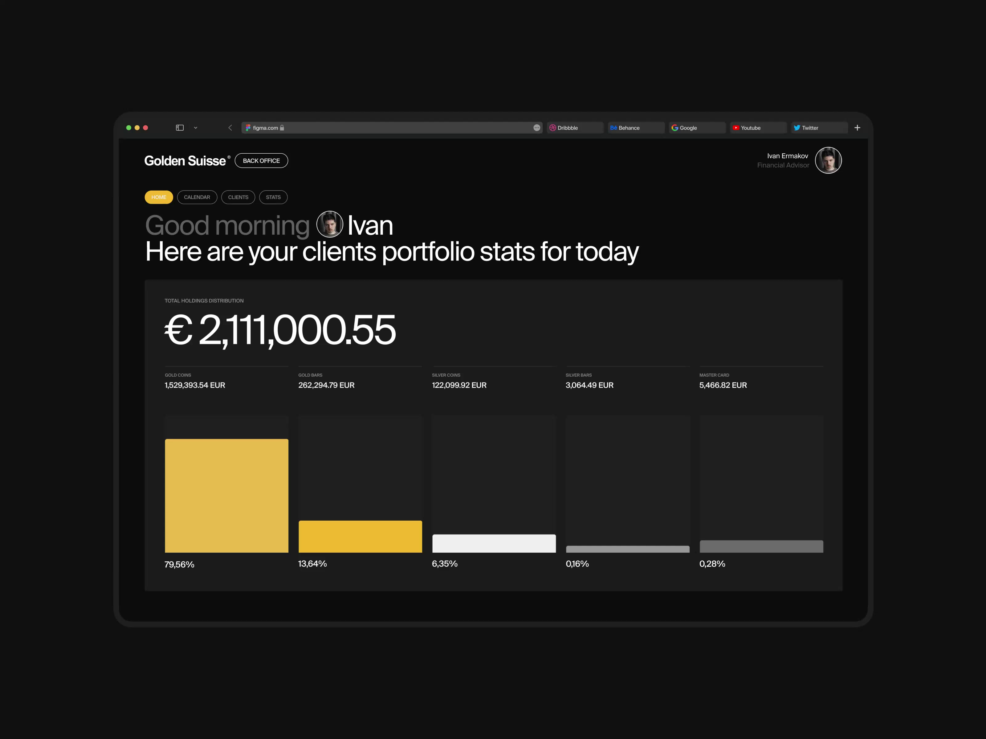Example of Web App & Dashboard Design