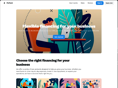 Finance business loans Site buisness design business ui designs finance page loan ui ui ui design uiux webpage website website design