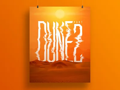 Dune Part 2 Wordmark art direction artwork desert design dune dune movie dune part 2 film frank herbert freelancer graphic design lettering movie art poster sand scifi typographic typography