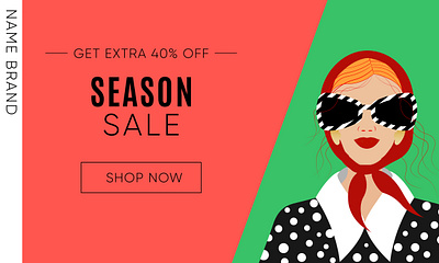 Season fashion sale design graphic design illustration illustrator vector