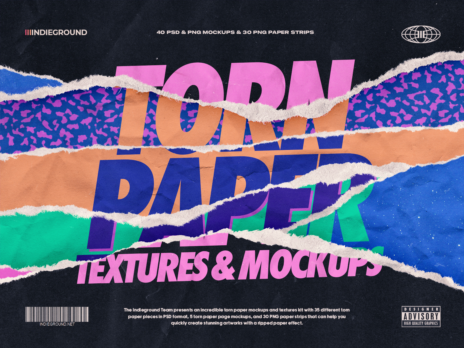 Torn Paper collage mockup mockups paper png psd ransom ripped scrapbook strips tear texture torn