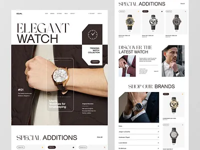 Watch Online Store accessories accessories website design studio ecommerce ecommerce shop ecommerce website figma design https:dribbble.comtagswebdesign internet shop landing page marketplace online shop online shopping online store uiux uxui watch store watch website web design website