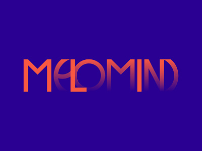 Logo. MeloMind branding logo typography