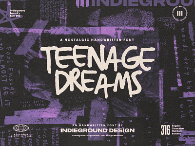 Teenage Dreams Free Font 90s calligraphic diary font fonts grunge grungy handwriting handwritten lettering letters nostalgic notebook notes quotes sketchbook type typeface typography