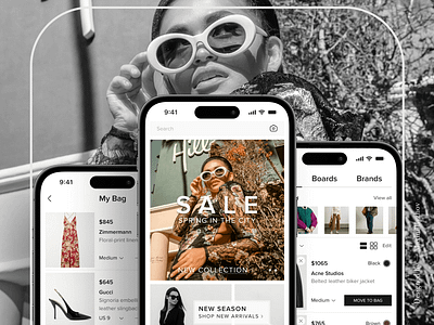 E-commerce - Mobile App app app design branding brands design e commerce fashion illustration logo mobile app online store product shop shop style typography ui ux