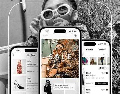 E-commerce - Mobile App app app design branding brands design e commerce fashion illustration logo mobile app online store product shop shop style typography ui ux
