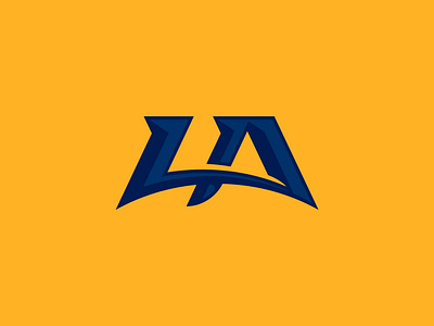 LA (Los Angeles) Monogram america angel baseball basketball football football club galaxy hockey la la galaxy la logo los angeles mls monogram soccer sports sports design usa