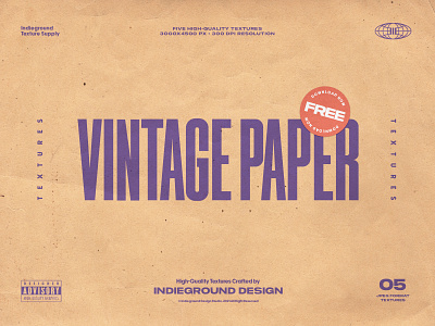 Free Vintage Paper Textures background free freebie paper retro texture vintage