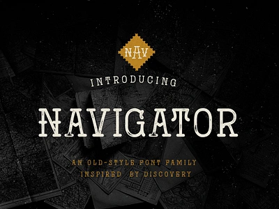 Navigator Font all caps american andrew footit bold display letterpress lockups logo navigator font old style poster press rounded serif slab thin vintage western