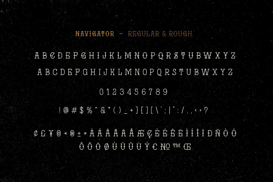 Navigator Font by Creative Font Template on Dribbble