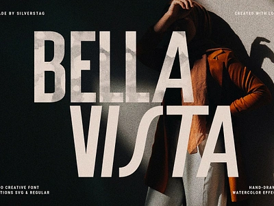 Bella Vista - Creative SVG Sans Font branding branding font pack branding fonts cool creative display font pack font font font bold font regular hipster font modern display font modern font pack modern hipster font painted sans serif svg font display svg font typeface svg typeface v