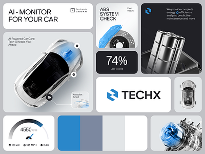TechX AI Auto Branding brand identity branding halo lab identity logo logotype packaging