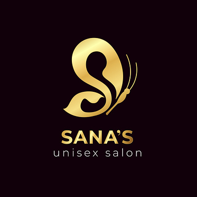 Sana's Salon Creative Logo design branding graphic design logo ui