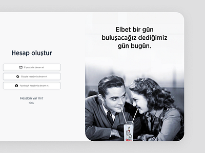 Sign-up pages for Anason Isleri ui ux design ux writing