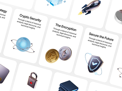 SaaS & Crypto 3D Illustration Kit 3d 4d app clean crypto design figma finance graphic design illustration minimal saas