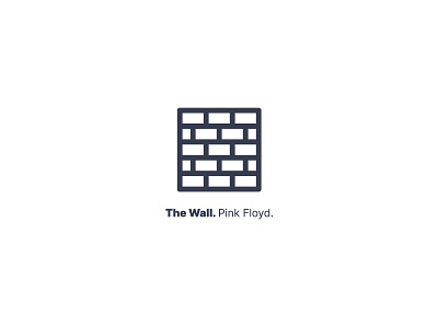 The Wall bricks icon icon design music pink floyd song the wall tuesday tunes tune tunesday