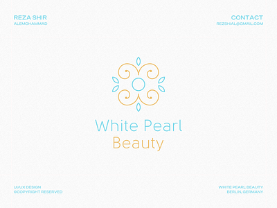 White Pearl Beauty Logo Design Project branding design graphic design identity illustration logo vector visual visualidentity