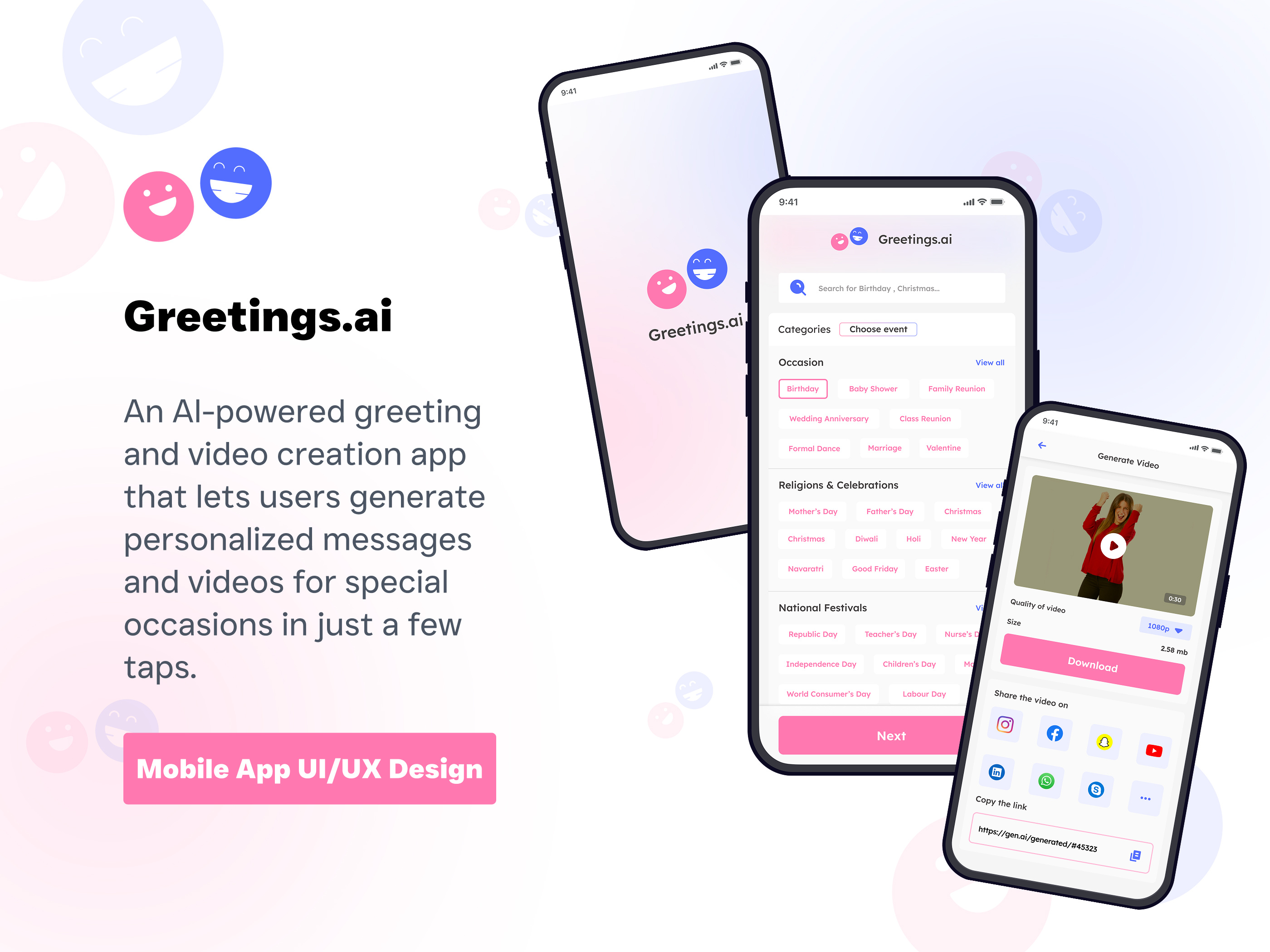 AI Greetings: Revolutionizing Personalized Messages aicontentcreation aiforcelebrations aigreetings aiinsocialmedia aivideomaker artificialintelligenceapp automatedvideogreetings creativeaivideos greetingvideos instantvideogreetings magicofai occasionvideocreator personalizedgreetingapp personalizedvideos sharetheloveai smartvideomessages socialgreetingsapp socialmediagreetings specialoccasionsai videomessageai