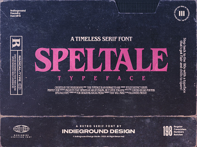 Speltale Free Font 80s benguiat chilling creepy font horror itc monster scary scream serif shivering stephen king stranger things tales thriller title type typography vhs