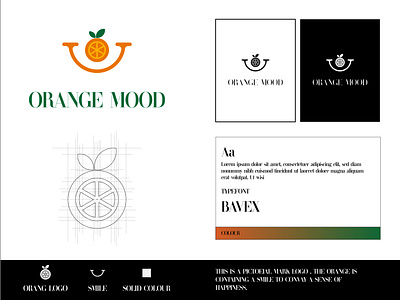 ORANGE MOOD - LOGO DESIGN adobe art brand brand identity branding colourful creative design graphic design graphic designer illustrator logo logo design logo designer logo typo mockup design packaging design photoshop pictorial mark typography