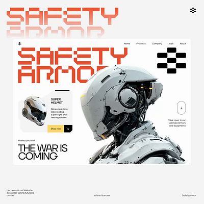 Safety Armor Web Design branding graphic design ui