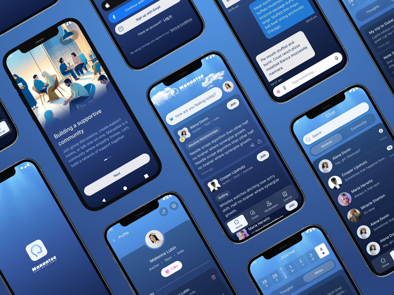 Mental Health - Mobile App android app consulting dashboard design health ios mental mobile mobile app mobile ui online psychologists ui ux welness