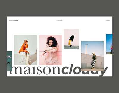MAISON CLOUDY - visual identity & webdesign branding design graphic design social media ui visual identity wedesign