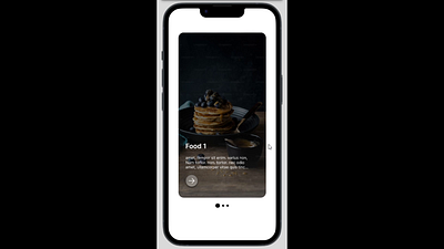 Sliding Carousel - Food Card ]uix animation branding carousel motion graphics product design sliding carousel ui ux