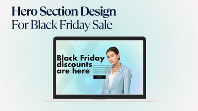 Hero Section Design for Black Friday Sale black friday graphic design hero section typography web website