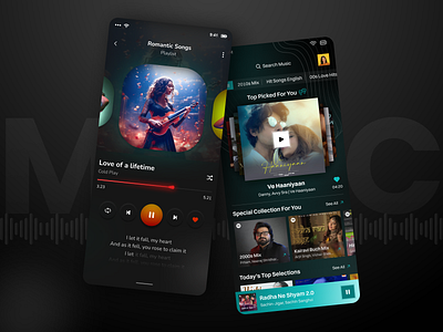 🎵 Design Showcase: Music Player App Screen📱 app appdesign application apps creative creativemobileapp design gradiant love mp3 music musicapp musicplyer plyer plylist songs trendyapp ui uiux ux