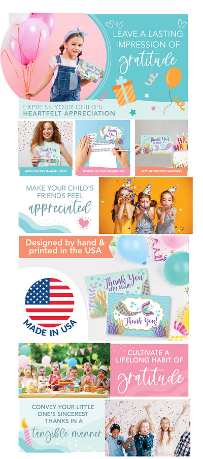 Party Thank You Cards For Kids