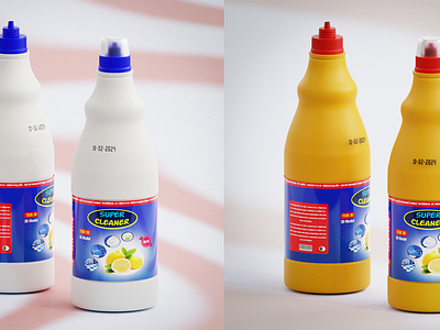 3d visualisation - Cleaning product 3d blender branding graphic design product render