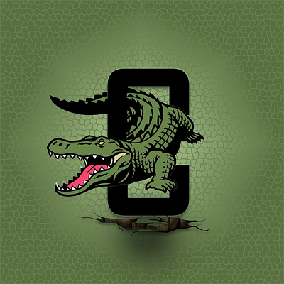 Croki animal crocodile design graphic design