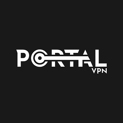 Portal VPN 3d branding design elegant graphic design identity key logo minimal portal typography vector
