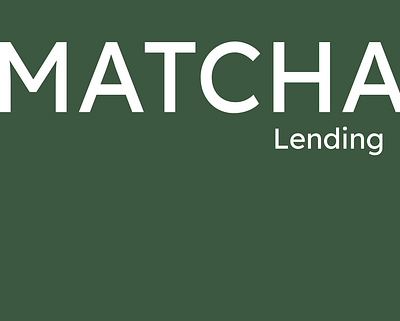 Matcha website graphic design lending matcha website