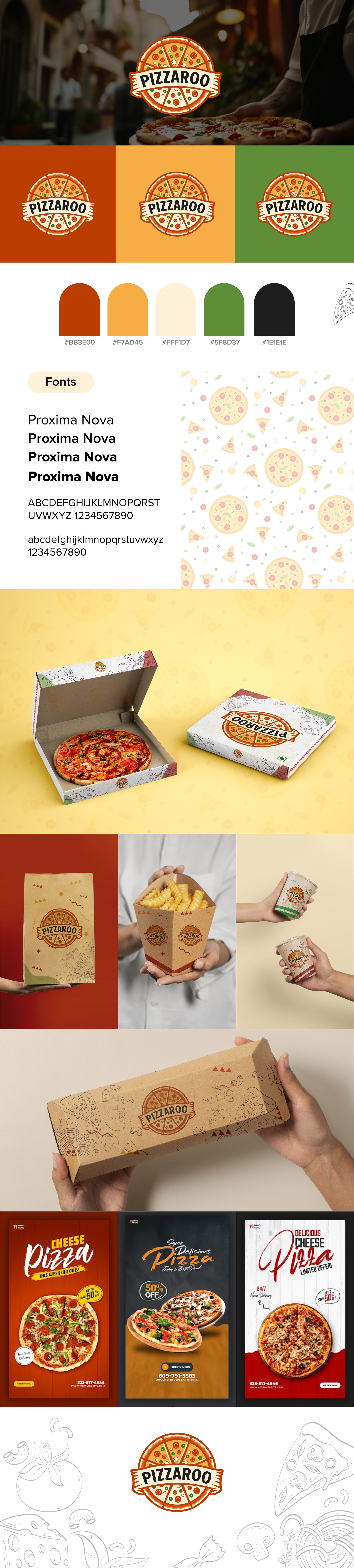 Pizzaroo Pizza app design app ui branding creative app design creative design creative ui design graphic design illustration logo product design ui web design