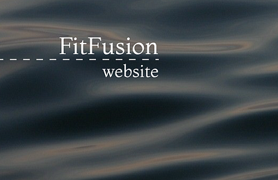 FitFusion e-store graphic design lending ui website