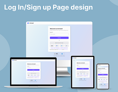 Login / Sign up Page Design interaction design login page onboarding flow product design sign up page ui ux