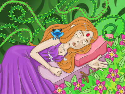 Sleeping Beauty digital art digital illustration illustration