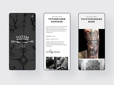 Tattoo Studio Website - Case Study clean design graphic design mobile design modern website premium website responsive tattoo tattoo studio ui design user experience user interface ux design web web design web designer webpage website website design website designer