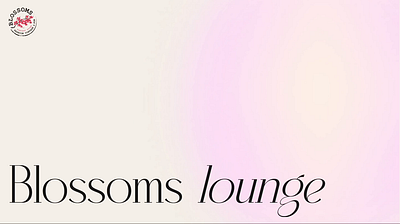 Blossoms lounge landing page branding design illustration landing typography ui ux web
