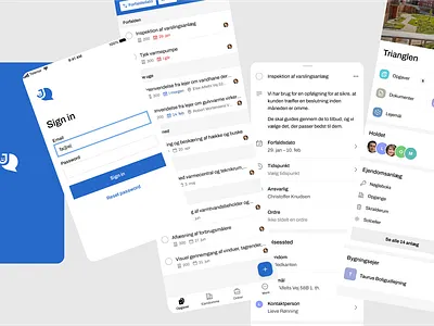 Mobile application for facility managers and janitors app app design component library design design systems graphic design mobile app ui uiux user experience user interface ux uxui