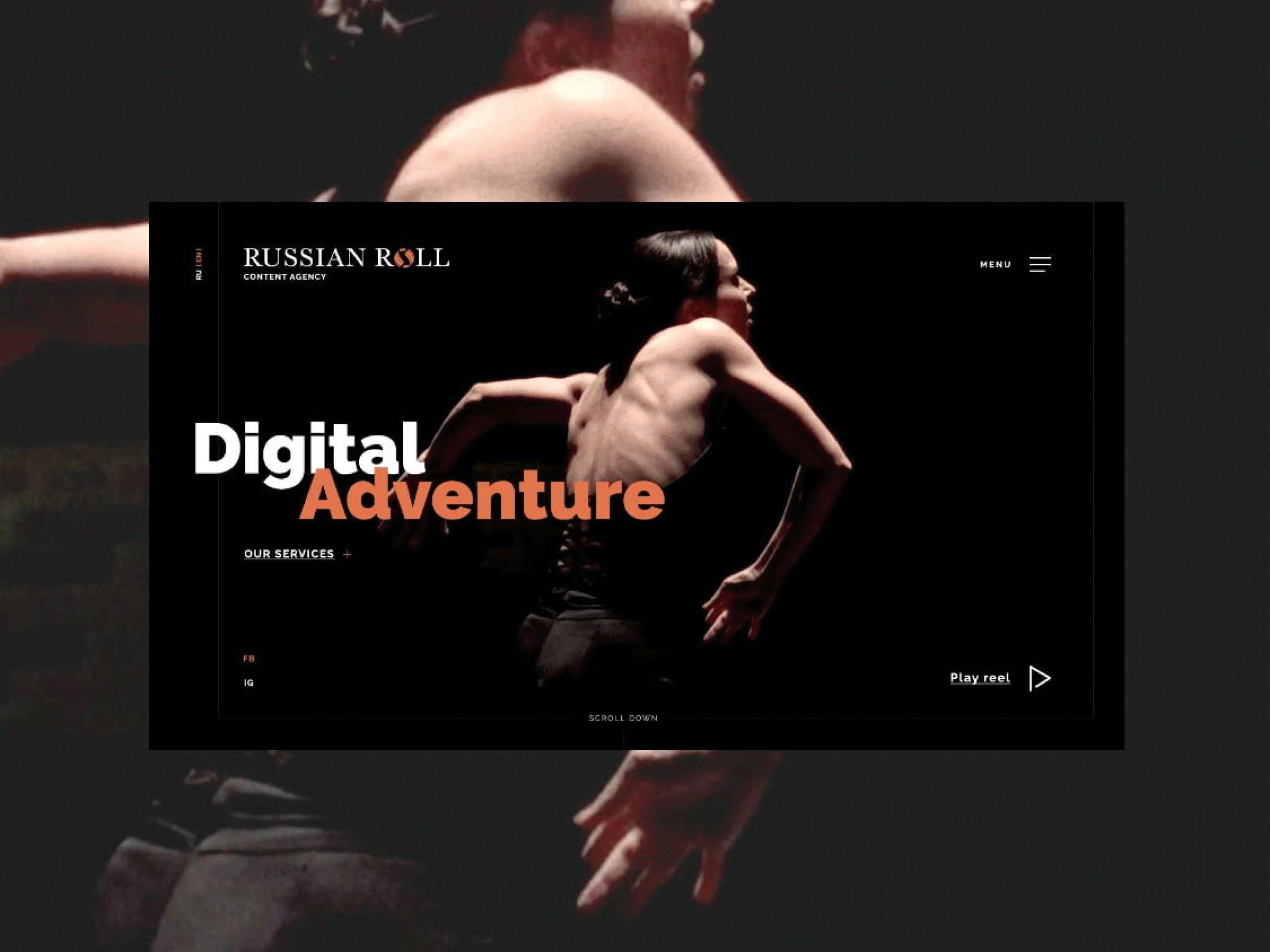 Digital Adventure digital home page landing page ui ux video video montage maker web design website