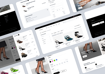 Lady Boss : E-commerce Website Design design ecommerce landing page online store product design shoe store shopping ui ux web design website website design