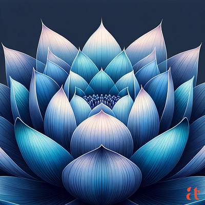 Lotus Art by Aravind Reddy Tarugu aravind art blue lotus botanical artwork design ethereal nature illustration lotus artistry lotus vector mystical bloom peaceful blossom reddy sacred flower spiritual art symbolic flower tarugu tranquil flora vector water lily zen illustration