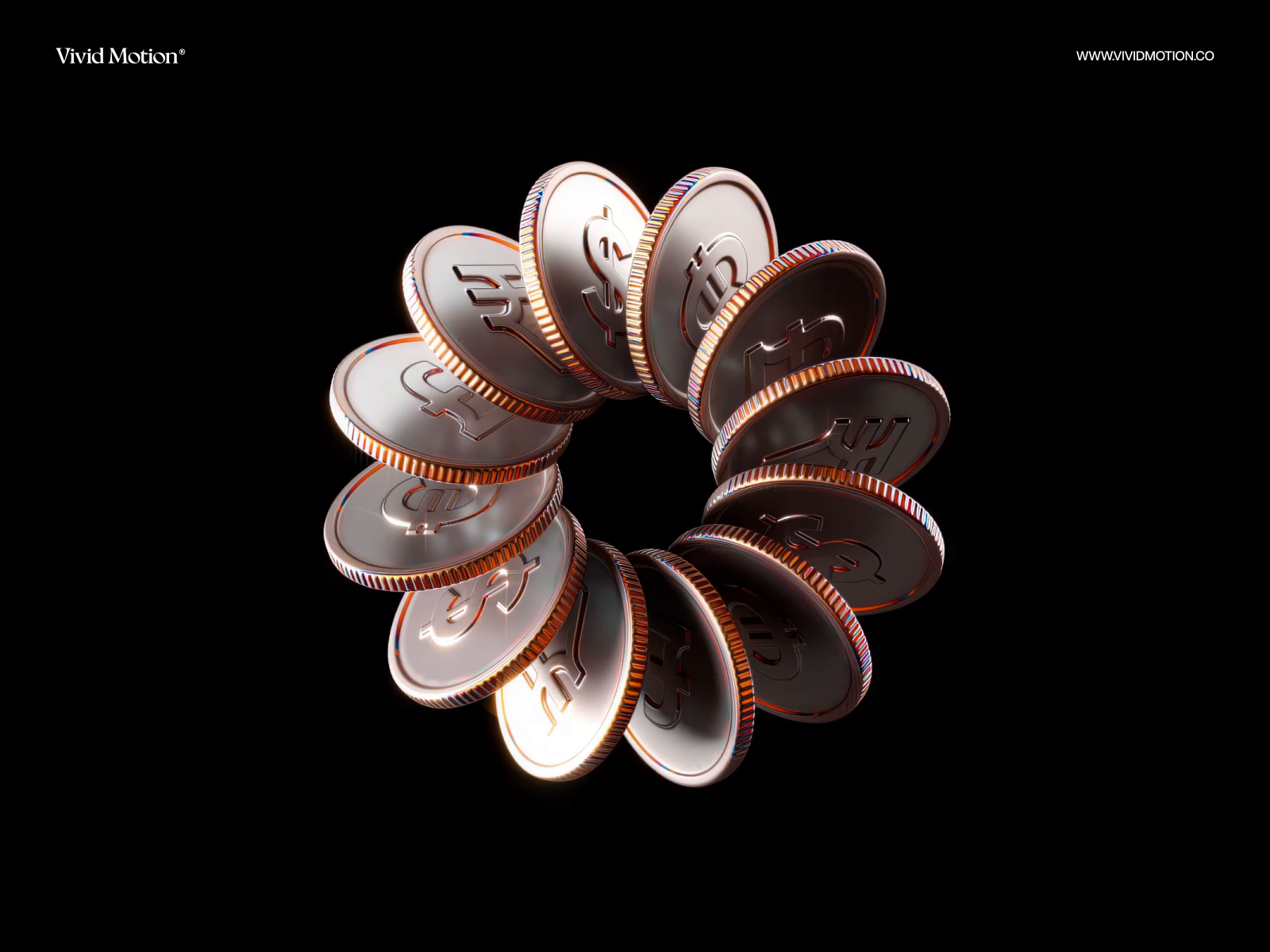 Example of 3D Coin Illustration - Multi Currency